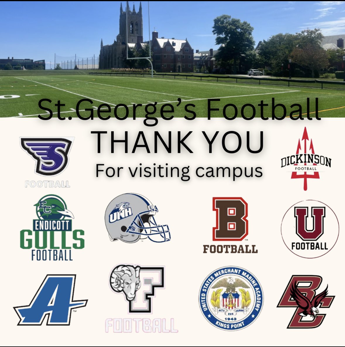 Thank you to the many college coaches that were kind enough to talk ball and the next level over the past couple of months, here on campus!