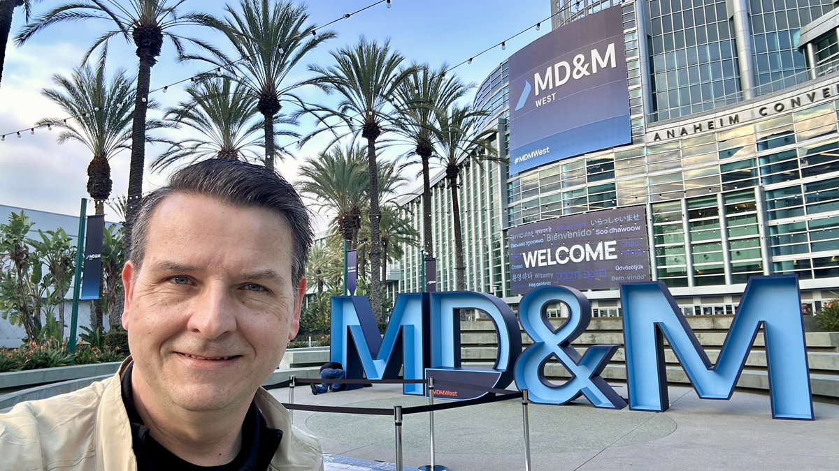 MD&amp;M West 2025 - Excited to dive into the latest in medical design and manufacturing, connect with brilliant minds, and explore innovations shaping the future of medtech.
#MDMWest2025 #MedTechInnovation #AnaheimVibes #FutureOfHealthcare”