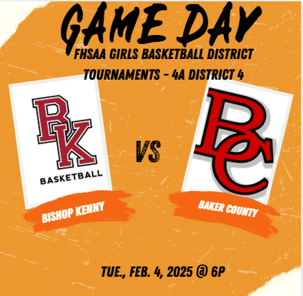 FHSAA Sports (@fhsaaf2) on Twitter photo 🚨GameDay Varsity basketball🚨
FHSAA Girls Basketball District Tournaments - 4A District 4
Baker County vs Bishop Kenny
📺 Watch on: bit.ly/3BKnmFJ
today @ 6p.
<a href="/BKHS_Athletics/">Bishop Kenny Athletics</a> <a href="/BKHS_GBB/">Bishop Kenny Girls Basketball</a> <a href="/FirstCoastBask1/">First Coast Basketball Academy</a> <a href="/kkcrawley2/">Kathleen Crawley</a> <a href="/Tim_Yocum/">Tim Yocum</a> <a href="/AleLeal12345678/">Lealsan</a> <a href="/VintageOlisaLLC/">VintageOlisa</a> 🚨GameDay Varsity basketball🚨
FHSAA Girls Basketball District Tournaments - 4A District 4
Baker County vs Bishop Kenny
📺 Watch on: bit.ly/3BKnmFJ
today @ 6p.
<a href="/BKHS_Athletics/">Bishop Kenny Athletics</a> <a href="/BKHS_GBB/">Bishop Kenny Girls Basketball</a> <a href="/FirstCoastBask1/">First Coast Basketball Academy</a> <a href="/kkcrawley2/">Kathleen Crawley</a> <a href="/Tim_Yocum/">Tim Yocum</a> <a href="/AleLeal12345678/">Lealsan</a> <a href="/VintageOlisaLLC/">VintageOlisa</a>