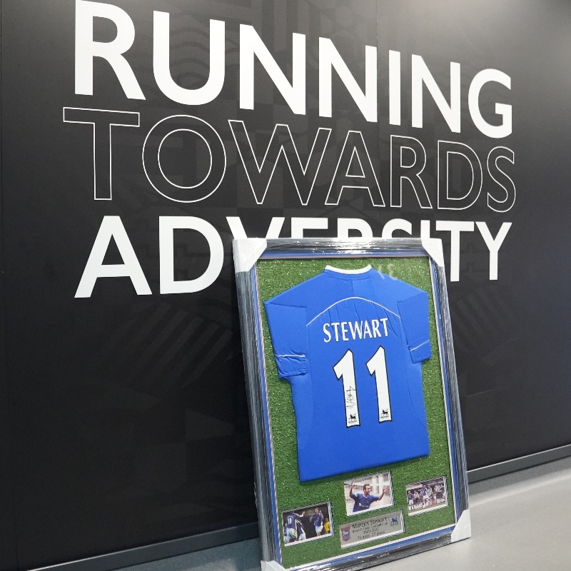 IpswichTown's tweet photo. 👕 The Club is supporting a crowdfunder campaign to raise money for legendary striker Marcus Stewart.

Entries are open for a prize draw to win a signed and framed replica, Stewart 11 shirt, with all money going to Marcus and his family. 💙