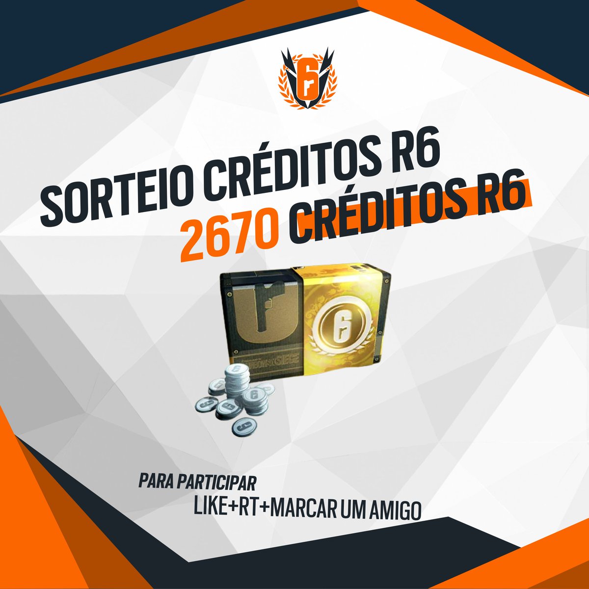 ⭐SORTEIO DE CRÉDITOS R6!!!⭐

Para Participar

👍Seguir a CSL
❤️Dar Like
🔗Dar RT
👀Marcar um Amigo

RESULTADO SAI DIA 02/03/2025