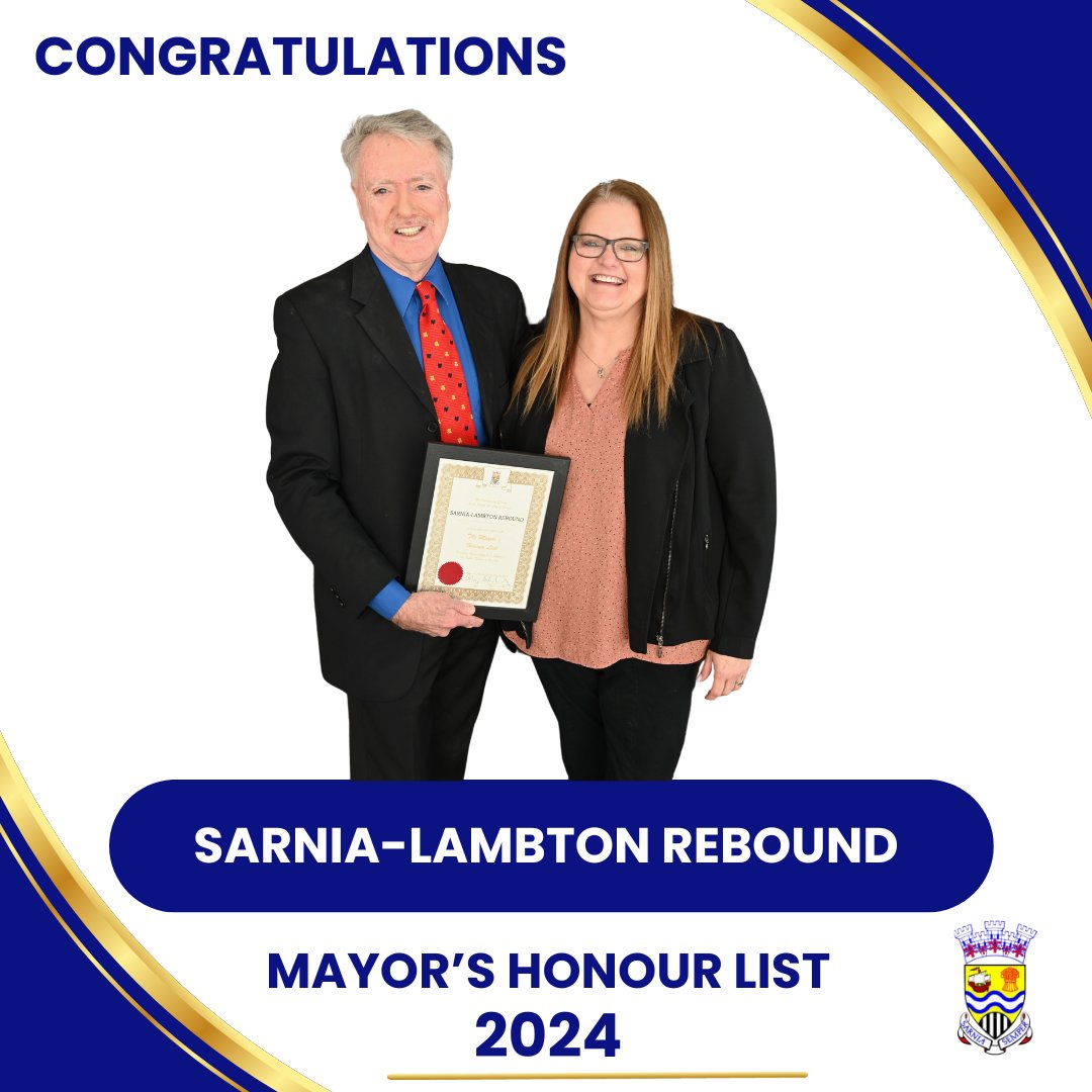 mayorofsarnia's tweet photo. Spirit of Sarnia: Mayor's Honour List Recipients (4) https://t.co/nnQDChwqkZ