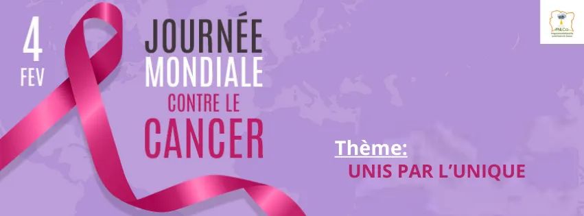 🌍JOURNEE MONDIALE DE LUTTE CONTRE LE CANCER 

La Journée mondiale de lutte contre le cancer est célébrée chaque année le 4 février.
Le thème de cette année est « Unis par l'Unique ».

IL met l'accent sur une approche centrée sur la personne dans les soins contre le cancer .