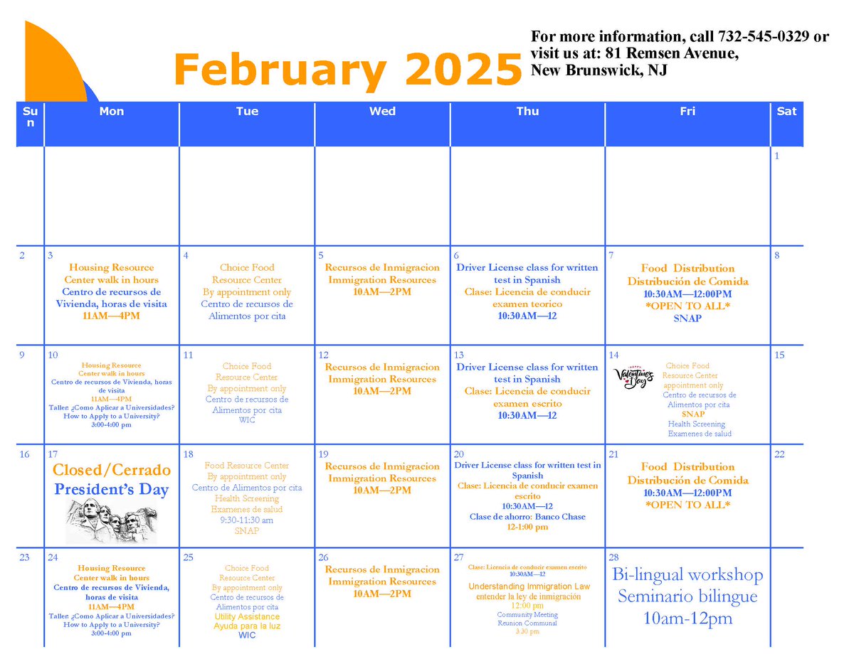 CCDOM1's tweet image. Check out Unity Square’s events calendar for February! 

If you have any questions, please reach out! 

📞: 732-545-0329

#UnitySquare #CatholicCharities #CommunitySupport #ccdom