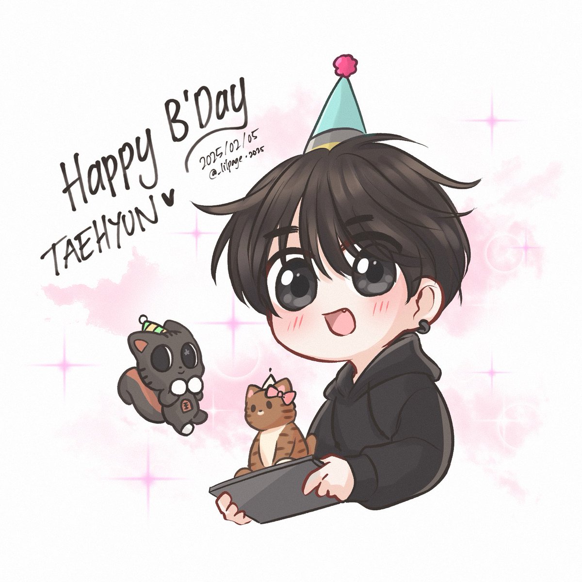 _lilpage's tweet photo. happy TAEHYUN day!
— 2025.02.05

#태현이가써내려간새벽별의노래
#OurBundleOfLoveTAEHYUN
#愛されっ子テヒョンの誕生日だニャン https://t.co/ff1IyoSrLS