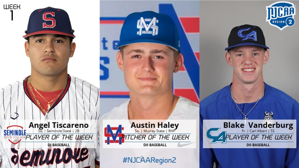 NJCAARegion_2's tweet photo. Congratulations to the #NJCAARegion2 Baseball Players of the Week!! https://t.co/e6YiwYVIHW