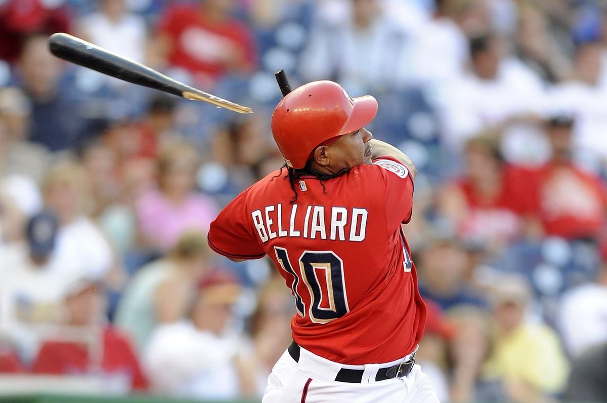 MarkZuckerman's tweet photo. 2/5 – RONNIE BELLIARD
2B/1B/3B, 2007-09
Initially signed to minor league deal, was awarded 2-year extension midway through 2007. Over 329 total games, batted .281 with 64 2B, 27 HR, 126 RBI, .768 OPS, slightly better than career marks over 13 seasons (most with MIL/CLE). https://t.co/ynt5oFO4kr