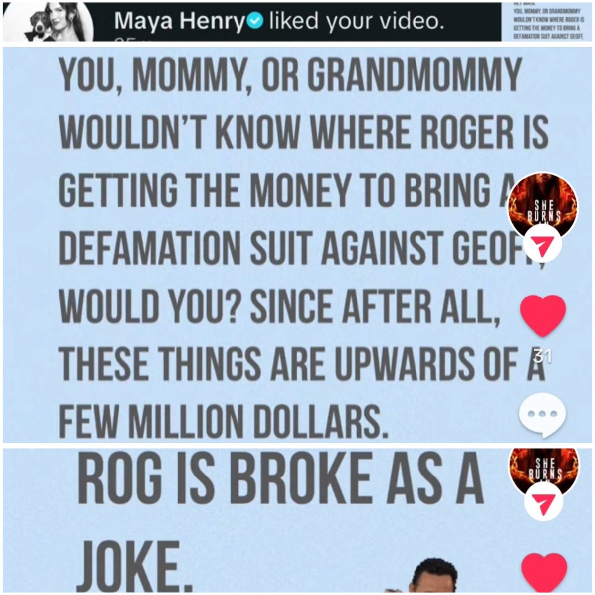 sweetmotivs's tweet photo. MAYA HENRY, WHY ARE U SILENT? Being cryptic during this time makes u look real bad. We know Liam didn’t abuse u; ur dad would’ve had him behind bars. &amp; YES, u would use ur legal background against him if there was proof. ur dad is also corrupt. #JusticeForLiam #ExposeMayaHenry https://t.co/CYyg2kQIfL
