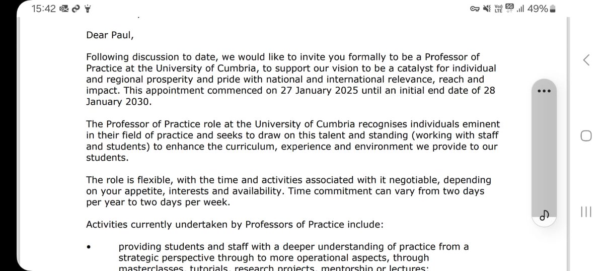 Prof Paul 💙RN MA OStJ Prof of Practice (@pauljebb1) on Twitter photo Really proud & honoured to announce my appointment as a #ProfessorOfPractice <a href="/CumbriaUni/">University of Cumbria</a> really look forward to working with the University to support improvements across our profession <a href="/bjw46/">Professor Brian Webster-Henderson OBE</a> Really proud & honoured to announce my appointment as a #ProfessorOfPractice <a href="/CumbriaUni/">University of Cumbria</a> really look forward to working with the University to support improvements across our profession <a href="/bjw46/">Professor Brian Webster-Henderson OBE</a>