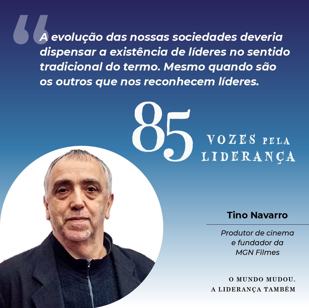 No novo livro, "85 Vozes pela Liderança", Tino Navarro, produtor de cinema e fundador da MGN Filmes, fala sobre a sua perspectiva de liderança.

👀📖Se ainda não conhece as "85 Vozes pela Liderança", do que é que está à espera? 

#iscteexecutiveeducation #reallifelearning