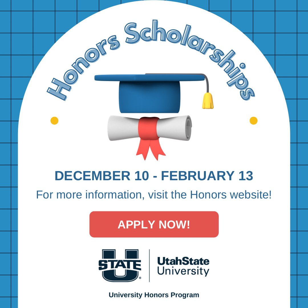 usuhonors's tweet photo. Did you know Honors offers specific scholarships for active and engaged Honors students at every level of the program? Visit our website to learn more (link in bio) and apply by NEXT THURSDAY, February 13. #DareToKnowUSU https://t.co/LjoIHh04dC