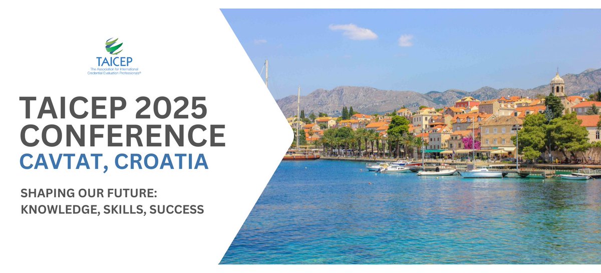 The TAICEP Conference and Professional Development Committees invite you to share your expertise at the 2025 TAICEP Conference, which will take place October 20–23, 2025, in Cavtat, Croatia.

We look forward to receiving your submissions!
taicep2025.dryfta.com