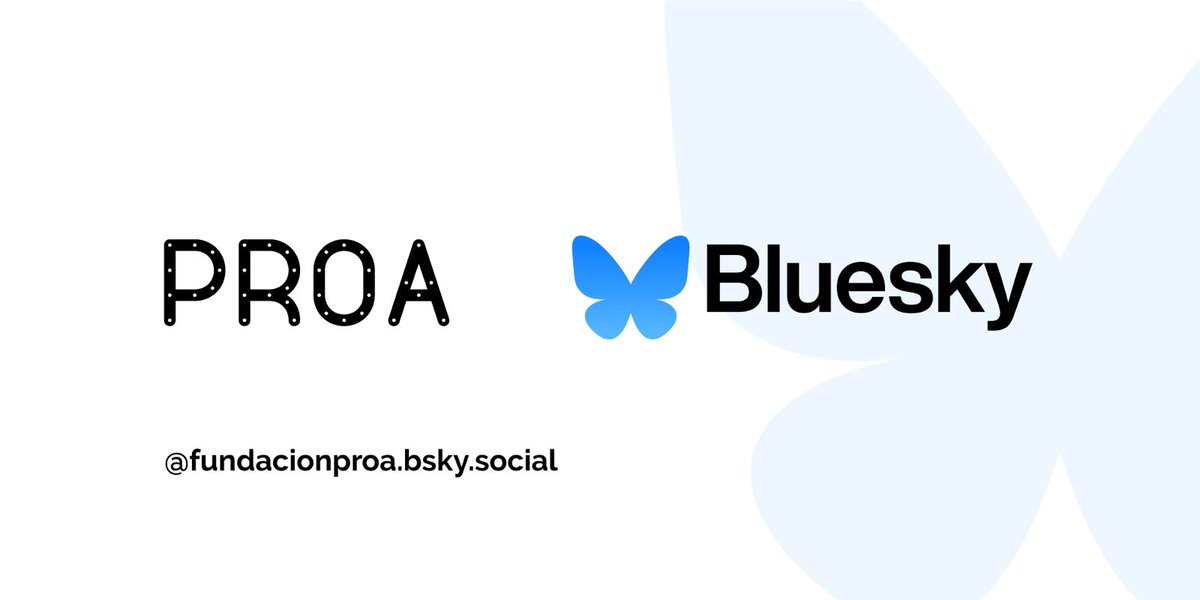 FundacionPROA's tweet photo. ¡Ya estamos en la red de la mariposa! En Proa nos gusta estar conectadísimos con nuestros amigos y visitantes, te invitamos a seguirnos en Bluesky para enterarte de todo lo que hay para ver y hacer este verano en #PROA21
https://t.co/37m9k7sbwY https://t.co/ySYrbyQPyi