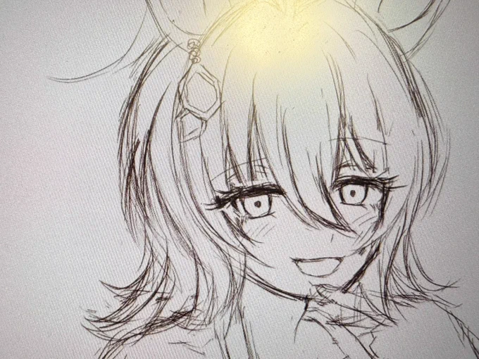 タグのやつ描いてます 