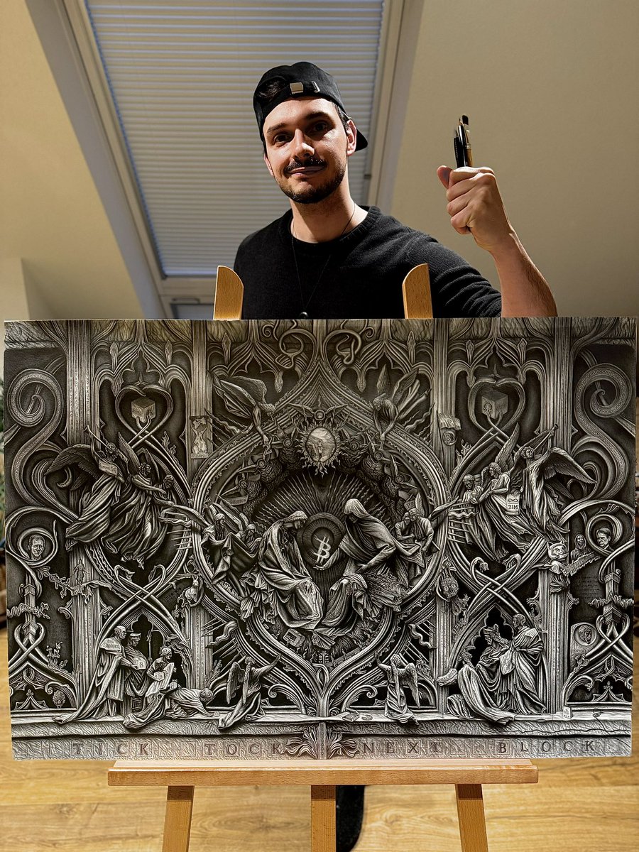 It’s time for another RAFFLE!

You can win a fine art print of my drawing “The Rise of #Bitcoin” which is an artistic depiction of some of the most formative events in the 16 years of Bitcoin’s existence!

The print will be in the same size of the original pencil drawing!

Like,