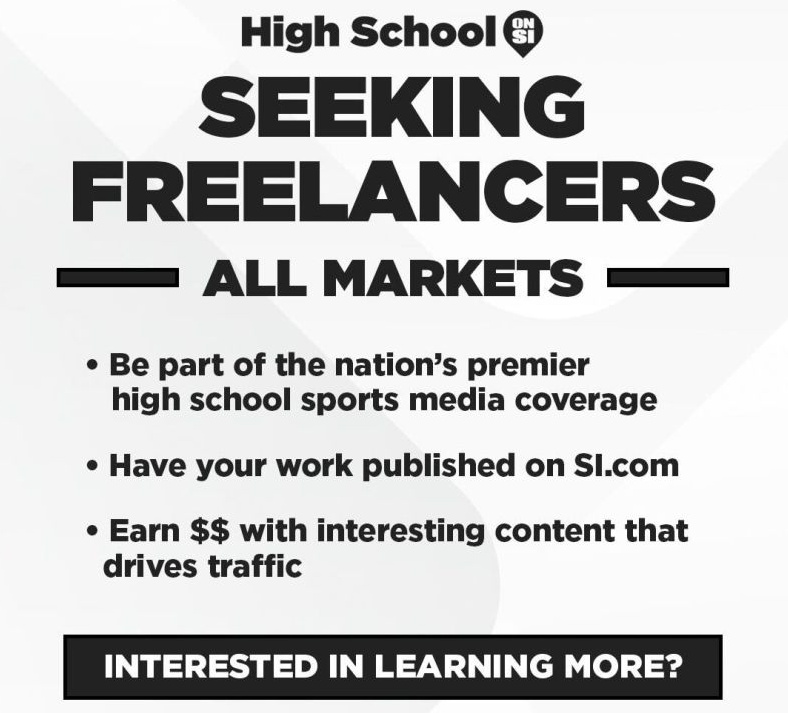 Tarek Fattal (@tarek_fattal) on Twitter photo Looking for freelancers to work with me in Southern California for <a href="/HighSchoolOnSI/">High School On SI</a>, and specifically looking for those that can start covering spring sports (baseball, softball, track).
Please shoot me a DM if interested and I'll tell you more about it. Looking for freelancers to work with me in Southern California for <a href="/HighSchoolOnSI/">High School On SI</a>, and specifically looking for those that can start covering spring sports (baseball, softball, track).
Please shoot me a DM if interested and I'll tell you more about it.