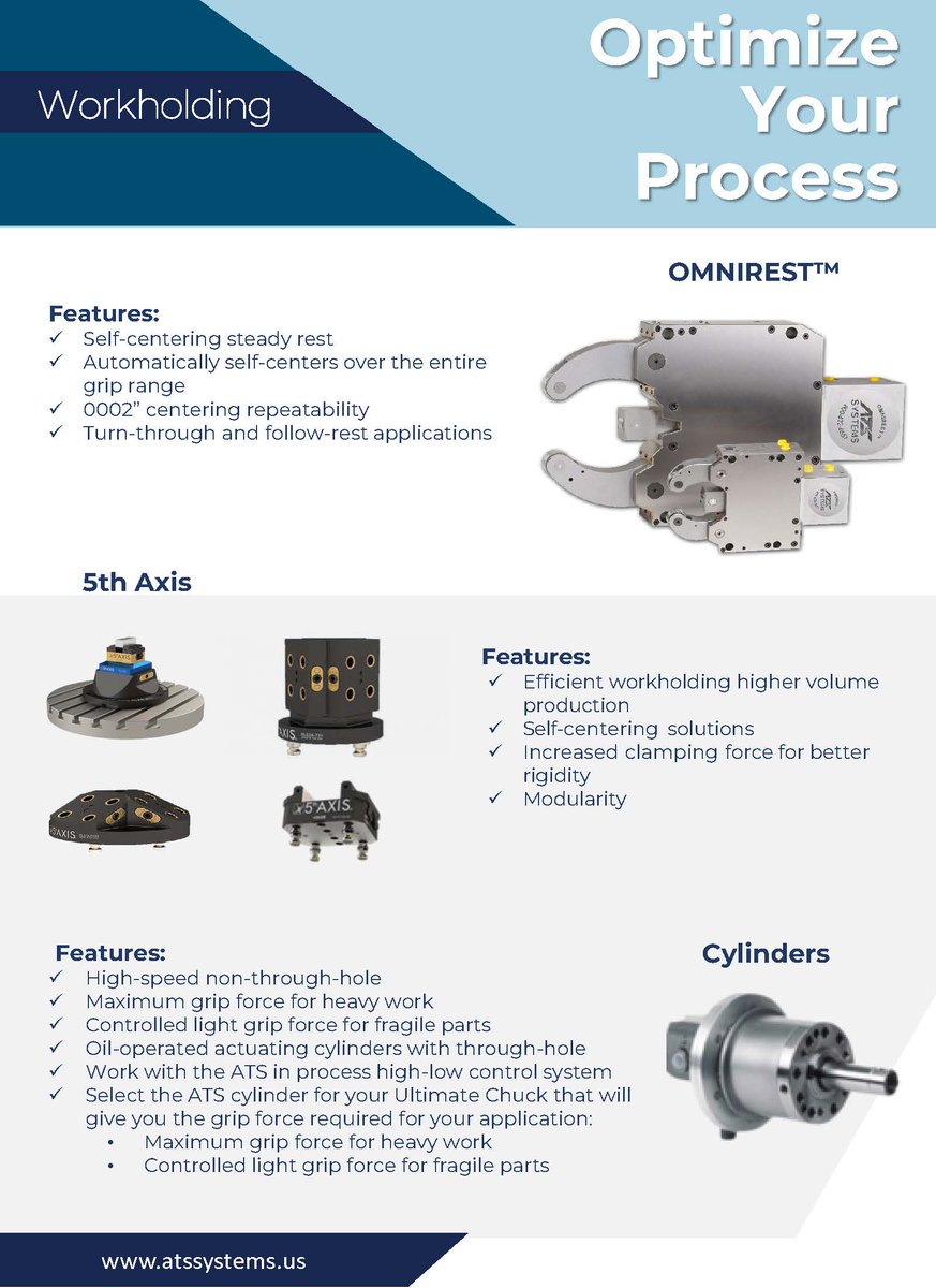 Ats_Systems_'s tweet image. Unlock the full potential of your machining operations with ATS Systems&apos; range of high-performance workholding solutions. Whether you&apos;re tackling small projects or large ones, our solutions deliver reliable, top-tier results every time. Learn more: hubs.la/Q035fc5B0
