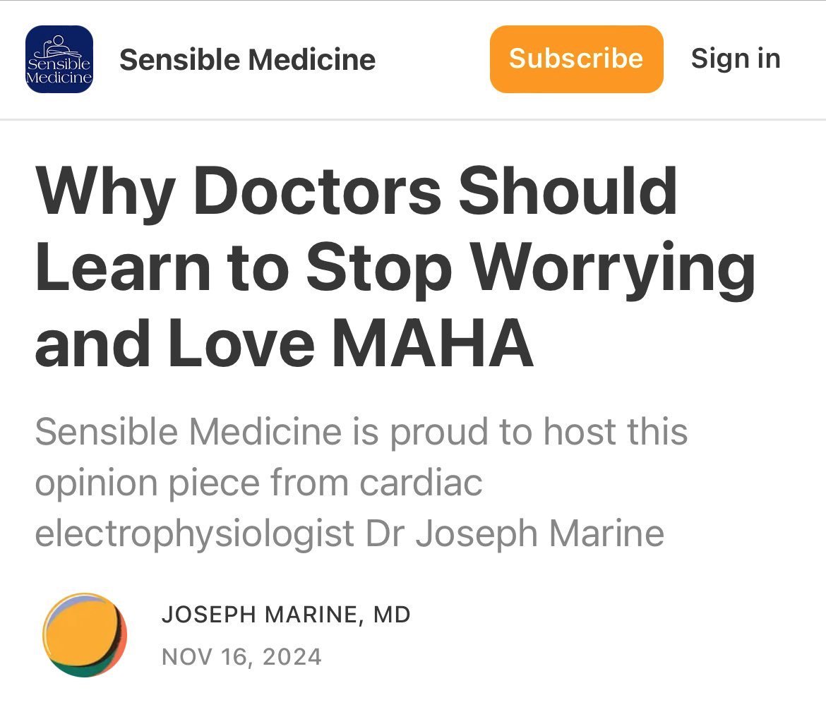 Any doctor who normalized <a href="/RobertKennedyJr/">Robert F. Kennedy Jr</a> in any way, including profiting from pro-RFK  blogs or fluffing pro-RFK doctors while dunking on those of us who warned against him for *years* owns all that is going to happen.

Your legacy will be everything he does.

Enjoy.