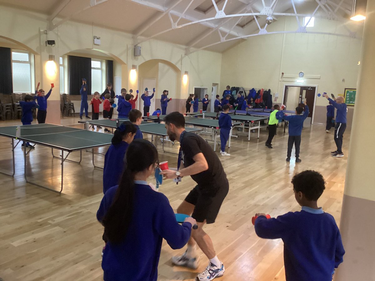 IHOM welcomes Harehills Primary School, Moor Allerton Hall Primary School and Moortown Primary School to our LWSP Come Try Table Tennis event.

<a href="/LeedsWellSchool/">Leeds Well School Partnership</a> <a href="/PINGPONGFORU/">APPA - Pete Thompson</a> @IHOM