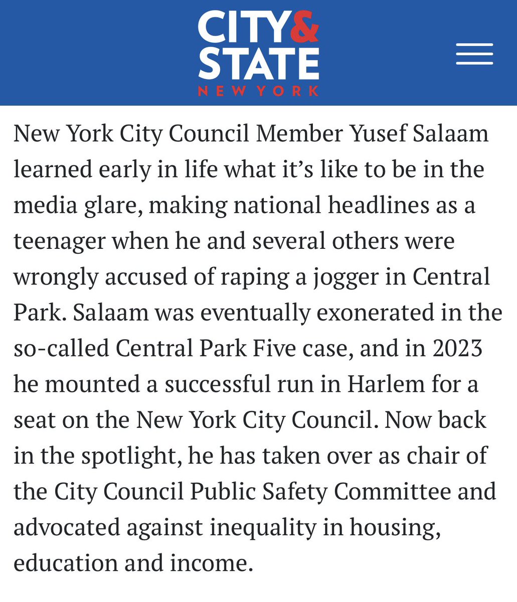 Council Member Yusef Salaam (@cmyusefsalaam) on Twitter photo Honored to be named one of <a href="/CityAndStateNY/">City & State NY</a>’s 2025 Black Trailblazers—especially during #BlackHistoryMonth. Grateful to stand alongside so many inspiring leaders who are making an impact across this great city and state. The work continues!
#BlackTrailblazers Honored to be named one of <a href="/CityAndStateNY/">City & State NY</a>’s 2025 Black Trailblazers—especially during #BlackHistoryMonth. Grateful to stand alongside so many inspiring leaders who are making an impact across this great city and state. The work continues!
#BlackTrailblazers