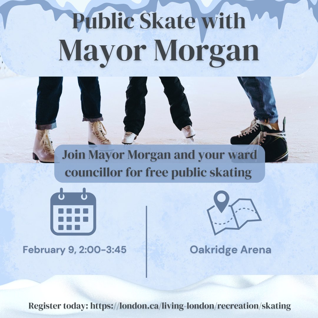 I'm hosting another free skate this weekend!
Register today: london.ca/living-london/… I hope to see you there! ⛸️#LdnOnt