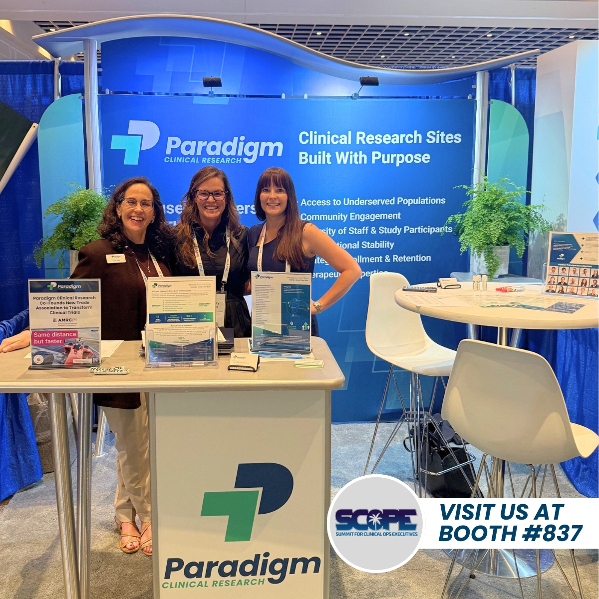 ParadigmClin's tweet photo. Weโve arrived at #SCOPESummit! Visit booth 837 and say hello! Because access to purpose-built research sites matter more than ever. https://t.co/3qu4rkF0yo
#SCOPE2025 #ClinicalResearch #ClinicalOps #PatientRecruitment #ClinicalTrials #BecauseItMatters #RiseOfTheSites https://t.co/AEZjdZibct
