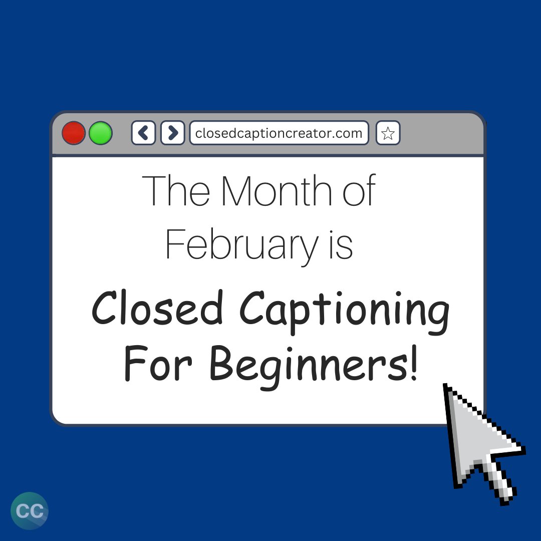 CCCreatorApp's tweet image. 📢 February is Closed Captioning Month for Beginners! 🎬✨
Learn how to add captions to your videos &amp;amp; explore the industry! 🚀 All month, we’re sharing tools, tips &amp;amp; tricks to make content more accessible!

#ClosedCaptions #CaptionYourContent #AccessibilityMatters