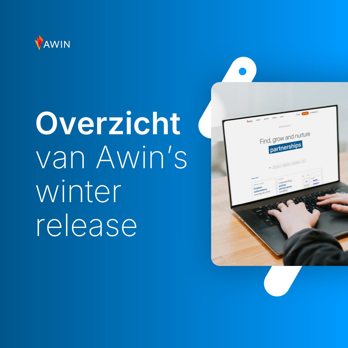 Awin_NL's tweet photo. Heb je afgelopen week de lancering van onze winter release gemist? Geen probleem, we hebben alle hoogtepunten voor je op een rijtje gezet 🚀

Meer informatie: https://t.co/PDjhFjZKyA

#AwinProductRelease #AffiliateMarketing #PartnerMarketing #InfluencerMarketing https://t.co/0ZrXgHnvK9