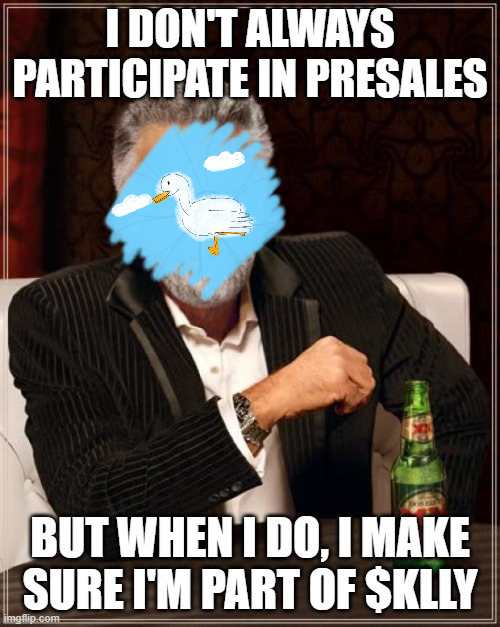 KllyCoinSOL's tweet photo. 🚨 UPDATE: $KLLY Presale is live!🚨

$KLLY presale is LIVE! 🚀 Don't miss your chance! Feel free to reach out on any of our socials for more info! 
#Presale #KLLY #KellyTheDuck #QuackToTheMoon #SolanaMemeCoin https://t.co/HMs2QuasGY