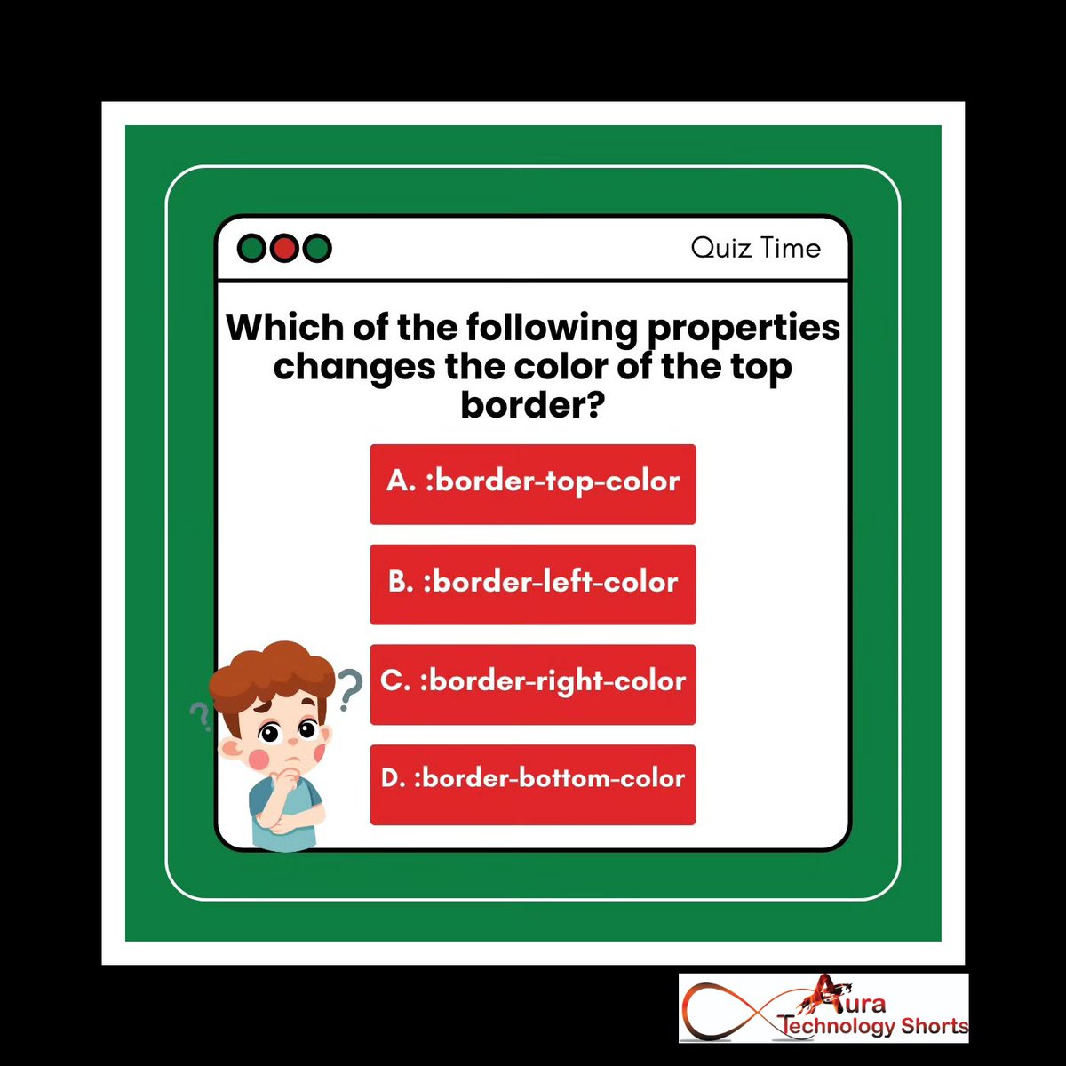 Auratechno72007's tweet image. Quiz Time
.............
#HtmlQuiz #WebDevelopment #CodingChallenge #LearnHtml #CodingQuiz #HtmlTips #WebDesign #FrontendDevelopment #Programming #LearnToCode #WebDevCommunity #TechTrivia #HtmlTest #UiUx #CodeNewbie #InteractiveLearning #OnlineEducation #CodeChallenge