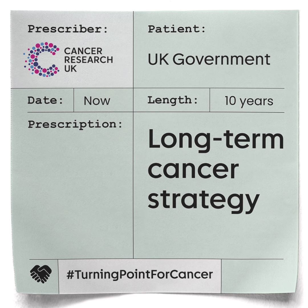 A National Cancer Plan was a key call in our #TurningPointForCancer campaign 📢

The plan needs a focus on diagnosing cancers earlier, reducing waiting times, and bringing cutting-edge treatment to people sooner - and the necessary funding to deliver long-term change
