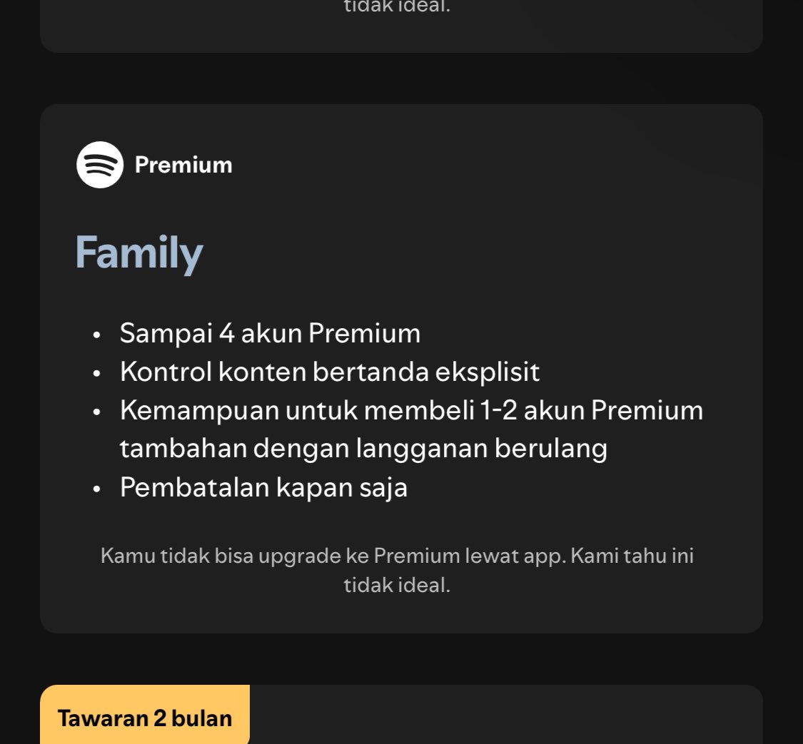 ada yang open spotify family? gabung for pls