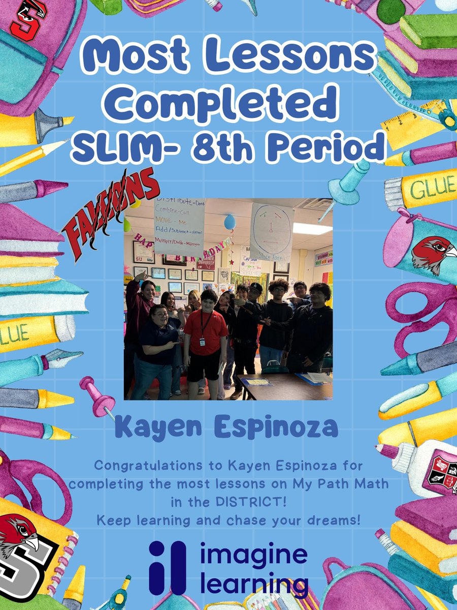 Felicia Perez (@f_perez_math) on Twitter photo Some amazing things are happening in <a href="/NISD/">Northside ISD</a> specifically <a href="/NISDSTEVENS/">NISDSTEVENS</a> HS! Thank you <a href="/ImagineLearning/">Imagine Learning</a> for all the swag! Shout Out to Mrs. Mendez for encouraging your students everyday! Some amazing things are happening in <a href="/NISD/">Northside ISD</a> specifically <a href="/NISDSTEVENS/">NISDSTEVENS</a> HS! Thank you <a href="/ImagineLearning/">Imagine Learning</a> for all the swag! Shout Out to Mrs. Mendez for encouraging your students everyday!