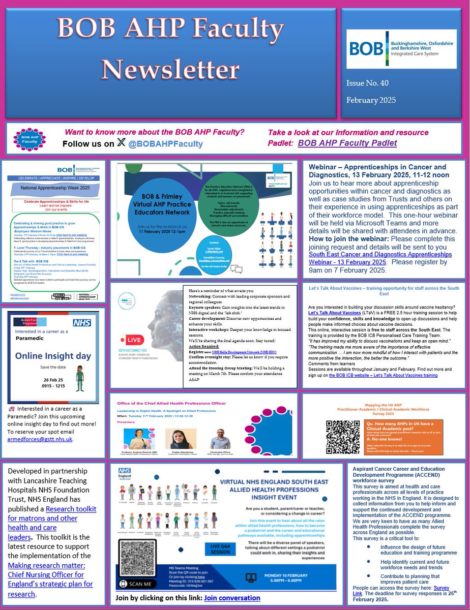 Latest BOB AHP Newsletter! 

Highlights:
✅ Celebrating #ApprenticeshipWeek
✅ Digital Leadership Insights 
✅ Educator Network Updates
