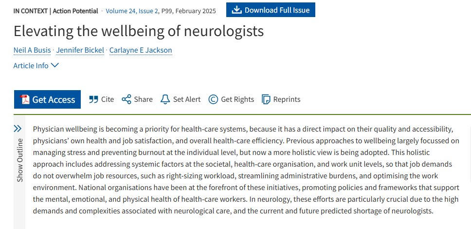 American Academy of Neurology (@aanmember) on Twitter photo The article "Elevating the Wellbeing of Neurologists," written by <a href="/nbusis/">Neil Busis</a>, <a href="/neurobickel/">Jennifer Bickel</a>, and AAN President @carlaynejackson, is now published in <a href="/TheLancetNeuro/">The Lancet Neurology</a>! Check it out 👉 hubs.la/Q0354_fG0 The article "Elevating the Wellbeing of Neurologists," written by <a href="/nbusis/">Neil Busis</a>, <a href="/neurobickel/">Jennifer Bickel</a>, and AAN President @carlaynejackson, is now published in <a href="/TheLancetNeuro/">The Lancet Neurology</a>! Check it out 👉 hubs.la/Q0354_fG0