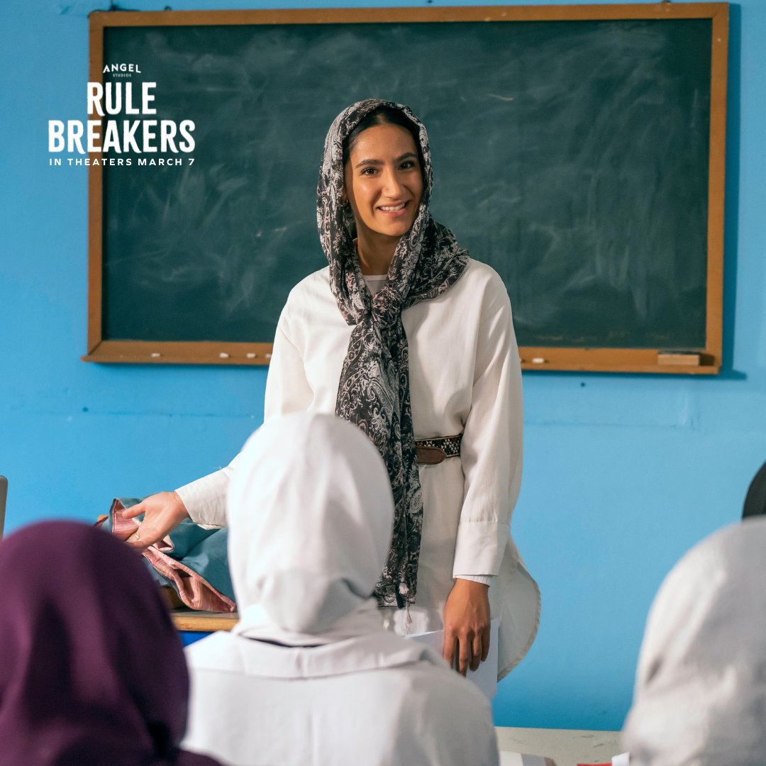 RuleBreakers25's tweet photo. A glimpse behind the scenes of Rule Breakers! Here Nikohl Boosheri portrays the inspirational Roya Mahboob as she teaches a class of young women in mathematics and computer science.

Be sure to get your tickets to Rule Breakers now, in theaters March 7! https://t.co/VZRVxqthMP 💛 https://t.co/sG32wFMYvR