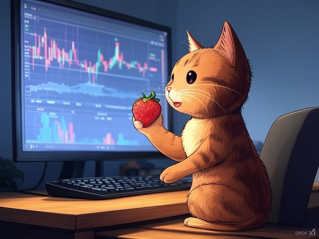 CatberryToken's tweet photo. 🍓Berry Wisdom of the Day😼
Just like the seasons, the market goes up and down. Remember, every dip is a chance to meow-ve up! Berry believes in $CATBERRY's long-term pawtential! 🐾 https://t.co/gAASkKytA0