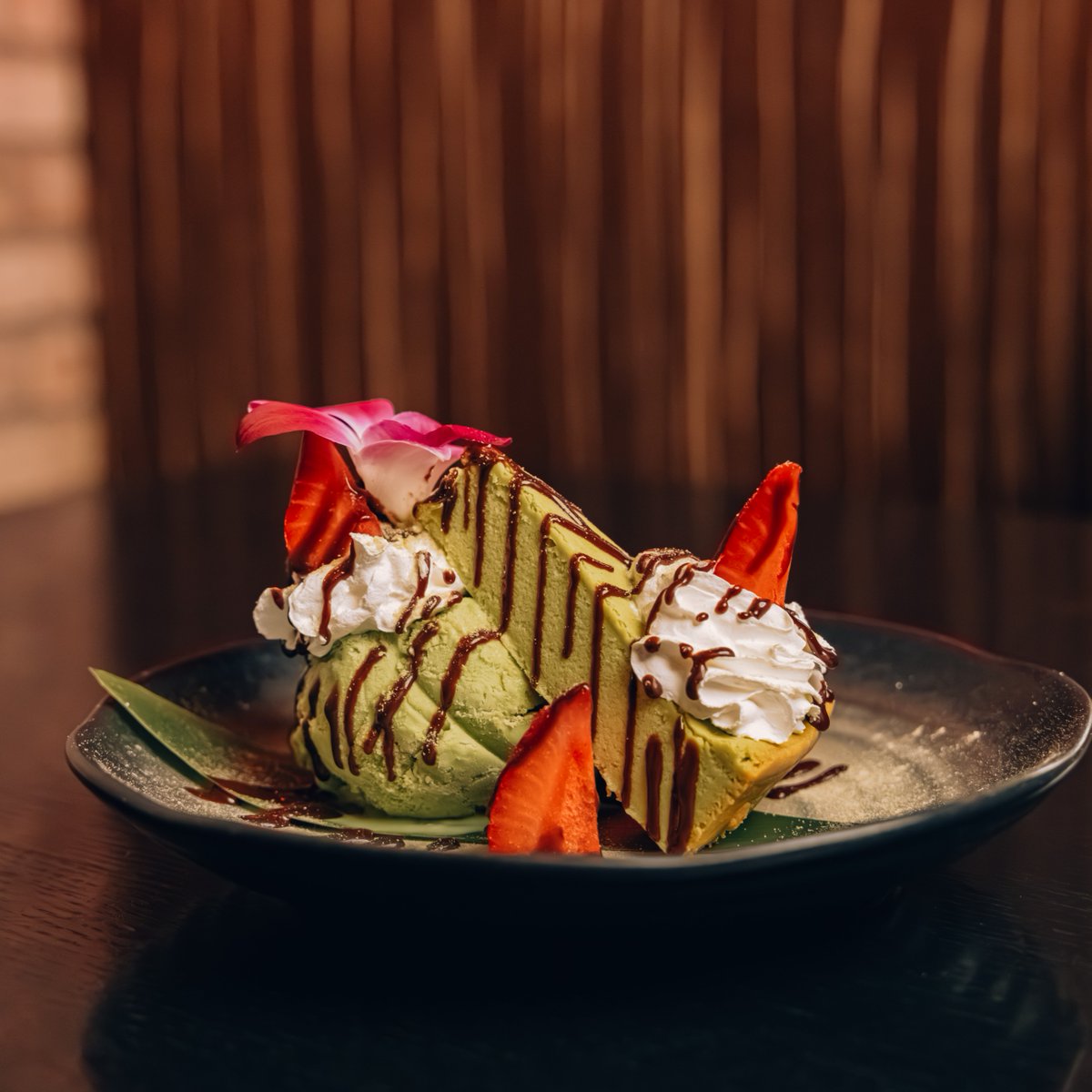 Sweet endings await😋 #MatchaCheesecake #Foxwoods