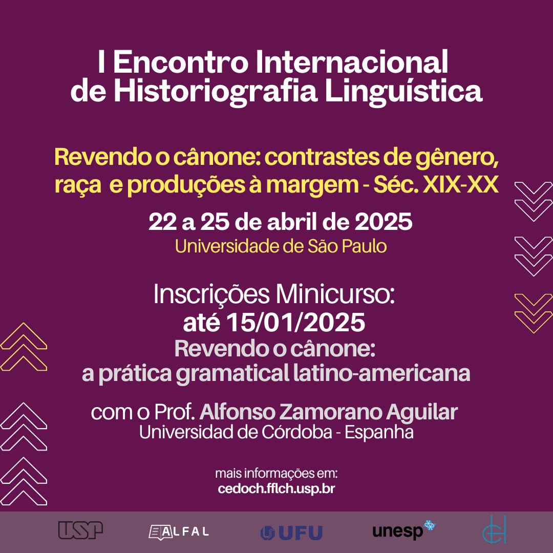 En abril participaré con una plenaria en el congreso internacional sobre canon y género en São Paulo (Brasil). Impartiré también un curso sobre historiografía (teoría y aplicación a textos españoles y latinoamericanos). La investigación en el I+D HISPANAGRAMA está dando frutos ☺️