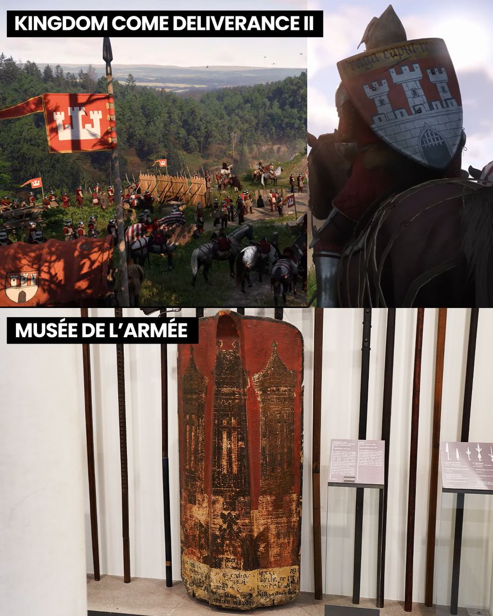 [#CulturePop] Les armoiries de la ville de Prague dans le jeu #KingdomComeDeliverance2 (code promo⬇️) et dans les collections du musée de l’Armée !

🎮 Ce magnifique grand pavois tchèque (vers 1500) est l’un des nombreux objets que vous pourrez retrouver d’ici quelques jours dans