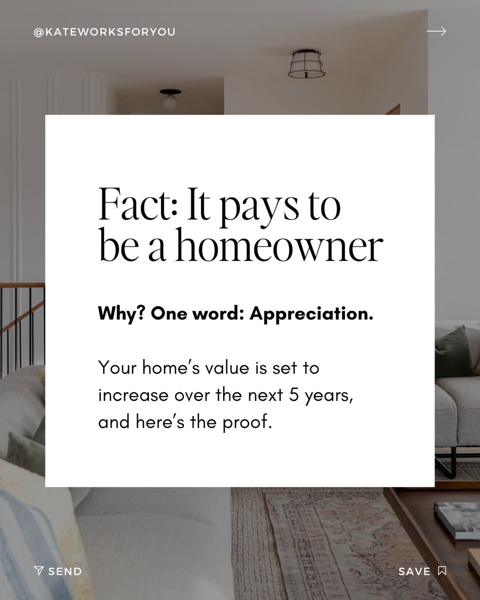 KateWorksForYou's tweet image. Fact: It pays to be a homeowner. Why? One word: Appreciation. Your home's value is set to rise over the next 5 years, and here's the proof. ⁠
⁠

⁠
⁠
#longislandrealestate #longisland #patchogue #huntington #newyork #trending #realestate
