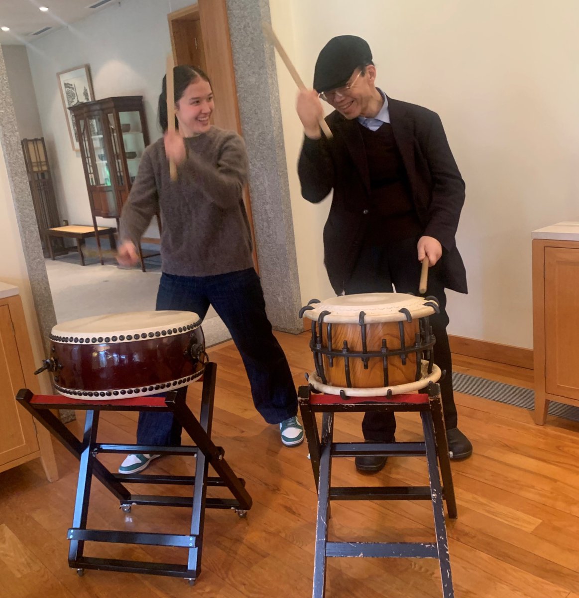 Embassy of Japan in Ireland (@jpninirl) on Twitter photo On 4 February, the <a href="/ExpJapan/">Experience Japan</a> Team held a practice session at Ambassador-designate Shimada’s residence. The team will perform later this month at the Emperor’s Birthday Reception. 🥁🥰 On 4 February, the <a href="/ExpJapan/">Experience Japan</a> Team held a practice session at Ambassador-designate Shimada’s residence. The team will perform later this month at the Emperor’s Birthday Reception. 🥁🥰