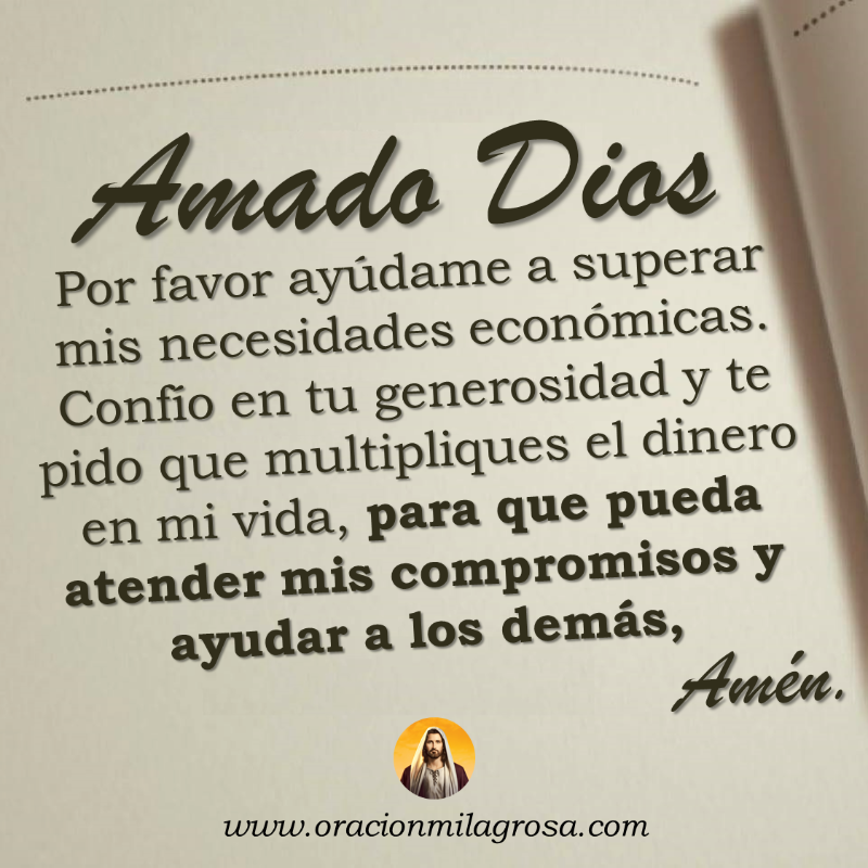 oracion_milagro's tweet photo. ORACIÓN PARA MULTIPLICAR EL DINERO: Haz esta poderosa oración para poner tus sueños y necesidades en las manos de DIOS y pídele al Señor que te dé oportunidades para ganar el sustento para tu vida y tu hogar. Ten fe, Dios proveerá.

Haz esta oración en: https://t.co/aSnFSOPNzv