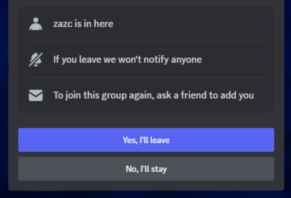 Thanks for the warning Discord.