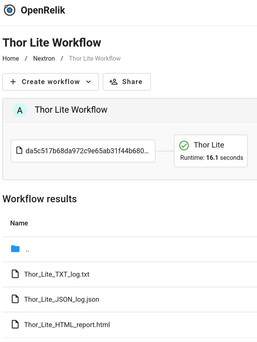 Florian Roth ⚡️ (@cyb3rops) on Twitter photo We published a worker to use our free scanner THOR Lite in OpenRelik
OpenRelik is an open-source platform designed to streamline collaborative digital forensic investigations | by <a href="/jberggren/">Johan Berggren</a>
Project page
openrelik.org
THOR Lite
nextron-systems.com/thor-lite/
THOR Lite We published a worker to use our free scanner THOR Lite in OpenRelik
OpenRelik is an open-source platform designed to streamline collaborative digital forensic investigations | by <a href="/jberggren/">Johan Berggren</a>
Project page
openrelik.org
THOR Lite
nextron-systems.com/thor-lite/
THOR Lite