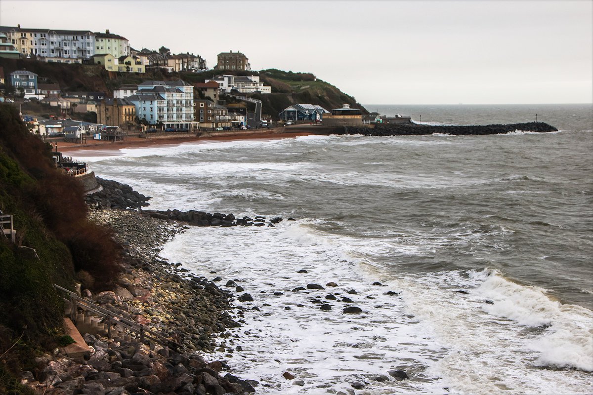 This afternoon at #Ventnor on the #IsleofWight not inspiring weather