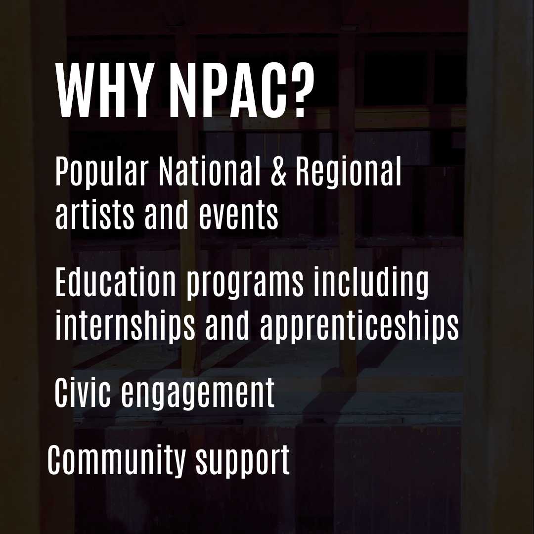 Newport’s very own 700 seat, year-round, live performing arts venue will be an inspiration for the community! 🎭 Learn more and get involved at npacri.org