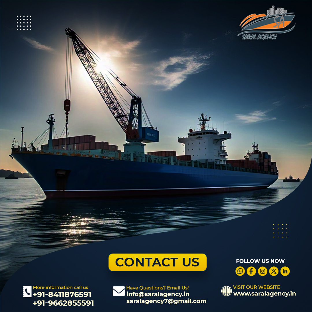𝐒𝐚𝐫𝐚𝐥 𝐀𝐠𝐞𝐧𝐜𝐲
+91-8411876591 | +91-9662855591
saralagency7@gmail.com | info@saralagency.in
saralagency.in
#FreightForwarding #CustomClearance #Cargoshipping #bestlogistics #transportlogistics #loading #shipping #saralagency #KandivaliEast #Mumbai #india