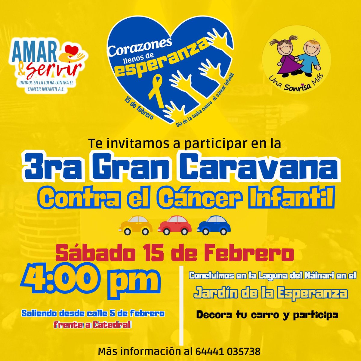 En #Cajeme la organización <a href="/AmaryservirO/">Amar y Servir unidos… A.C.</a> prepara este evento como una manera de crear conciencia del #CancerInfantil  y la urgente necesidad de apoyar acciones en favor de niñas,niños y adolescente