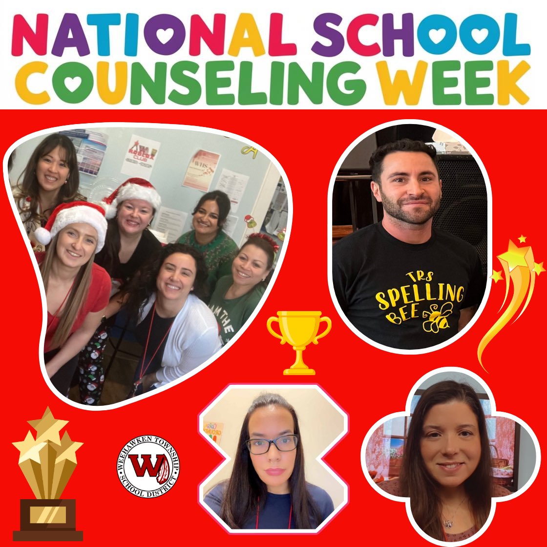 Weehawken Schools (@weehawkentsd) on Twitter photo It’s #NationalSchoolCounselingWeek! Saluting the caring & dedicated counselors serving the WTSD!
<a href="/EricCrespoEDU/">Eric Crespo</a> <a href="/FAmato53/">Francesca Amato</a> <a href="/al_orecchio/">Al Orecchio</a> <a href="/RobFerullo4/">Robert Ferullo</a> <a href="/StefanieCirill1/">Stefanie Cirillo</a> <a href="/SuzanneMera/">Mrs. Mera</a> <a href="/DeStefanoEDU/">Dr. Nicholas DeStefano</a> <a href="/MrsCullinane/">Jacqueline Cullinane</a> <a href="/bcalligy/">Brian Calligy</a> <a href="/BriannaReganEDU/">Brianna Regan</a> <a href="/JColasurdoEDU/">Jillian Colasurdo</a> It’s #NationalSchoolCounselingWeek! Saluting the caring & dedicated counselors serving the WTSD!
<a href="/EricCrespoEDU/">Eric Crespo</a> <a href="/FAmato53/">Francesca Amato</a> <a href="/al_orecchio/">Al Orecchio</a> <a href="/RobFerullo4/">Robert Ferullo</a> <a href="/StefanieCirill1/">Stefanie Cirillo</a> <a href="/SuzanneMera/">Mrs. Mera</a> <a href="/DeStefanoEDU/">Dr. Nicholas DeStefano</a> <a href="/MrsCullinane/">Jacqueline Cullinane</a> <a href="/bcalligy/">Brian Calligy</a> <a href="/BriannaReganEDU/">Brianna Regan</a> <a href="/JColasurdoEDU/">Jillian Colasurdo</a>